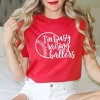 Simply Sage Market Women's I'm Busy Raising Ballers Short Sleeve Garment Dyed Tee - 2 of 4