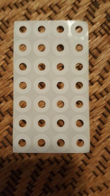 White Round Reinforcement Label 544 Labels Per Pack – Enday