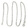 RMZ GOLD NYC RHODIUM FILLED HIGH POLISH FINSH BASIC NECKLACE, RHODIUM TONE - 3 of 4