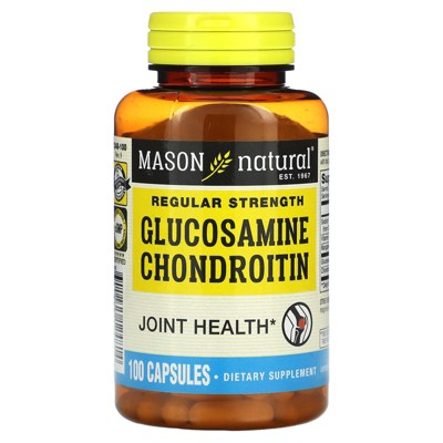 Mason Natural Glucosamine Chondroitin, Regular Strength, 100 Capsules