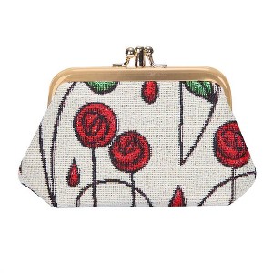 Signare USA Rennie Mackintosh Simple Rose Frame Purse for Coins - 1 of 3