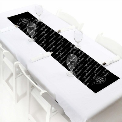 Big Dot of Happiness Graduation Cheers - Petite Graduation Party Paper Table Runner - 12 x 60 inches