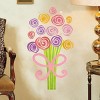 Slickblue Colorful Bouquet Wall Art Decals – Vinyl Stickers to Brighten Your Walls with Floral Beauty 13.4" x 26.8" - 2 of 3