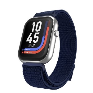 iTouch Air 5 Smartwatch Nylon Sport Strap - Silver/Navy - 1 of 4