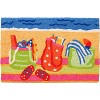 Jellybean Beach Gear Doormat – Vibrant Summer Welcome Mat with Towels, Flip-Flops & Beach Essentials for Indoor/Outdoor Use, 20"X30" - 2 of 3