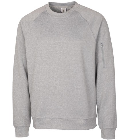 Clique Men's Lift Performance Crewneck Sweatshirt - Grey Melange - XS