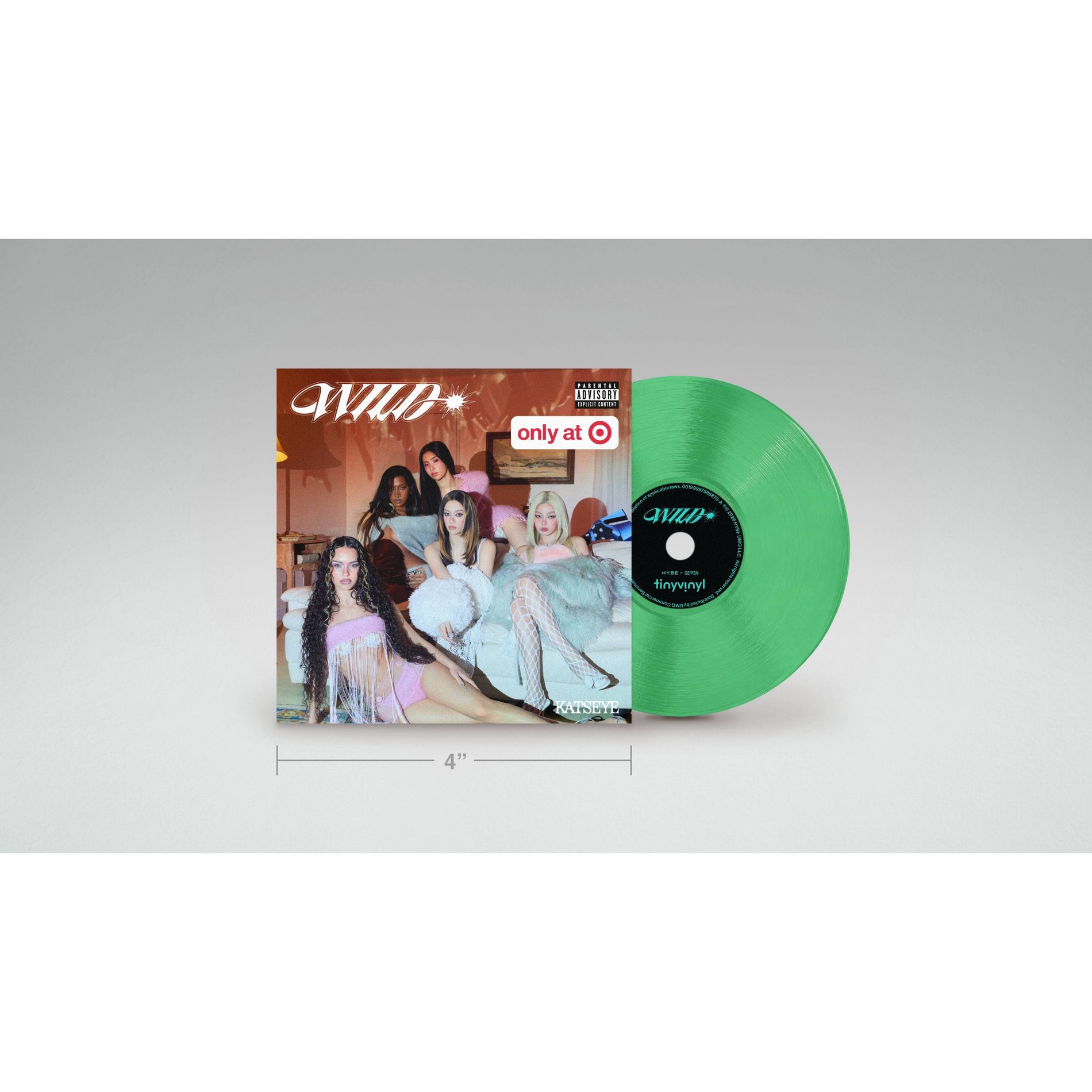KATSEYE Tiny Vinyl Edition - PINKY UP/Animal (Target Exclusive, vinyl 4 inch)