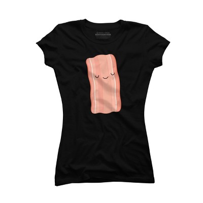Junior's Design By Humans One Happy Piece Of Bacon By kimvervuurt T-Shirt