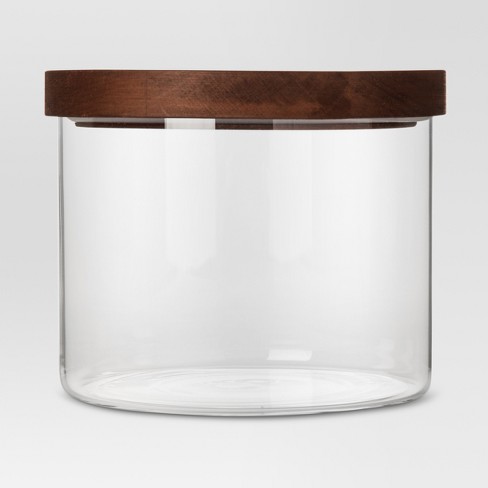 Glass Storage Canister with wood lid - Extra Small - Threshold™