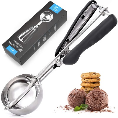 Cookie Dough Scooper & Ice Cream Scoop With Trigger Release For Round Uniform Portions (6.4 tbsp)