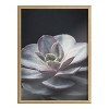 Kate and Laurel Blake Lavender Succulent Framed Printed Glass by Emiko and Mark Franzen of F2Images, 18x24, Natural - 2 of 4