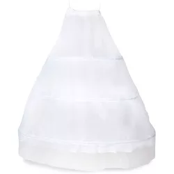 Sparkle and Bash White 28-Inch 3 Hoop Petticoat Skirt Underskirt for Wedding Dress