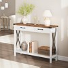Garvee Wooden Entryway Table, Farmhouse Console Table with 2 Drawers, Sofa Table with Storage for Living Room, Hallway Foyer Table Home Furniture - 3 of 4
