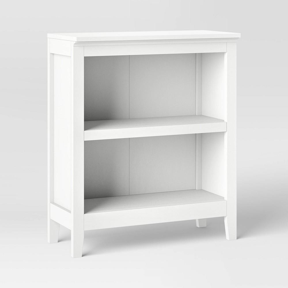Photos - Wall Shelf Carson 36" 2 Shelf Bookcase White - Threshold™