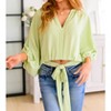 Women's Hit Me Up Tie Detail Top - GEEGEE - 2 of 4