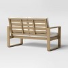 Esker Recycled Resin Outdoor Patio Loveseat Brown - Threshold™ - 4 of 4
