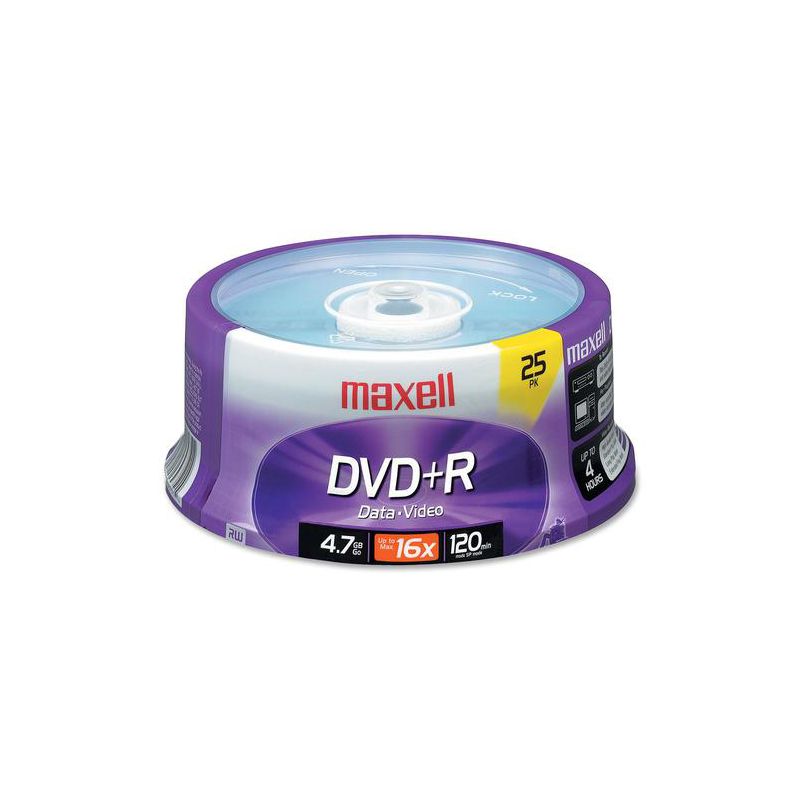 Maxell 639011 4.7Gb Dvd+R Spindle, 1 of 2