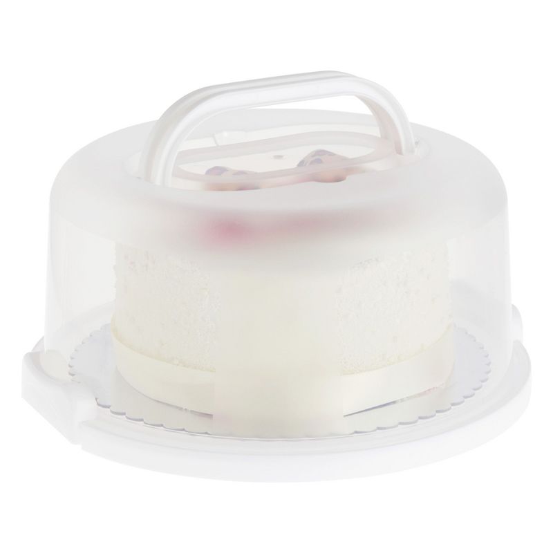 Juvale Round Cake Carrier with Lid and Handle for 10-Inch Desserts (12 x 5.9 In), 5 of 9