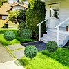 Syemin Artificial Plants Artificial Boxwood Topiary Trees Shaped Trees Indoor Outdoor Fake Plants for Office Living Room, Green, 27.6"*13.8"*13.8" - 2 of 4