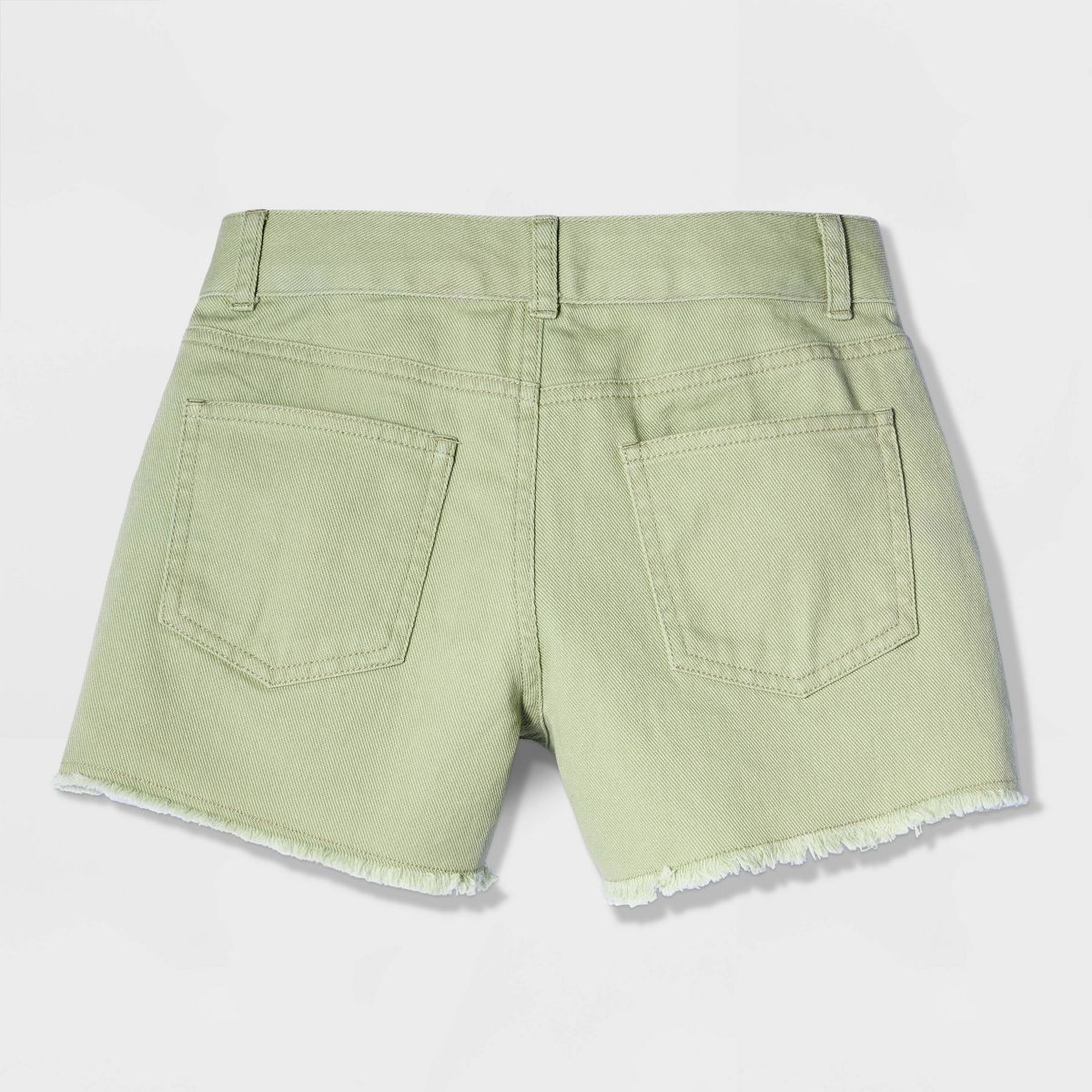 Girls' Mid-Rise Braided Twill Shorts - Cat & Jack™ - thumbnail 3