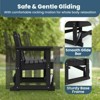 HYLEORY Outdoor Glider Rocking Chair,2 Person Bench Swings for Outside,HDPE All-Weather Resistant 2-Person Loveseat, Patio Glider for Garden Porch - 3 of 4