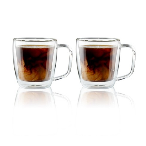 Zwilling Sorrento Plus Double Wall Glassware 2-pc Espresso Glass Mug Set, Wall