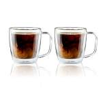 Henckels Cafe Roma 2-pc Double-Wall Glassware 12oz. Glass Coffee Mug Set