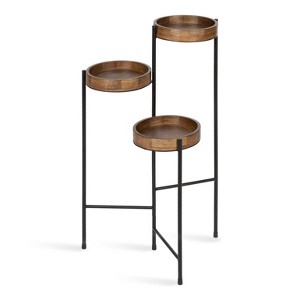 Kate and Laurel - Finn Metal Tri-Level Plant Stand - 1 of 4