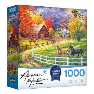 RoseArt Abraham Hunter Horse Valley Farms Jigsaw Puzzle - 1000pc - 1 of 4