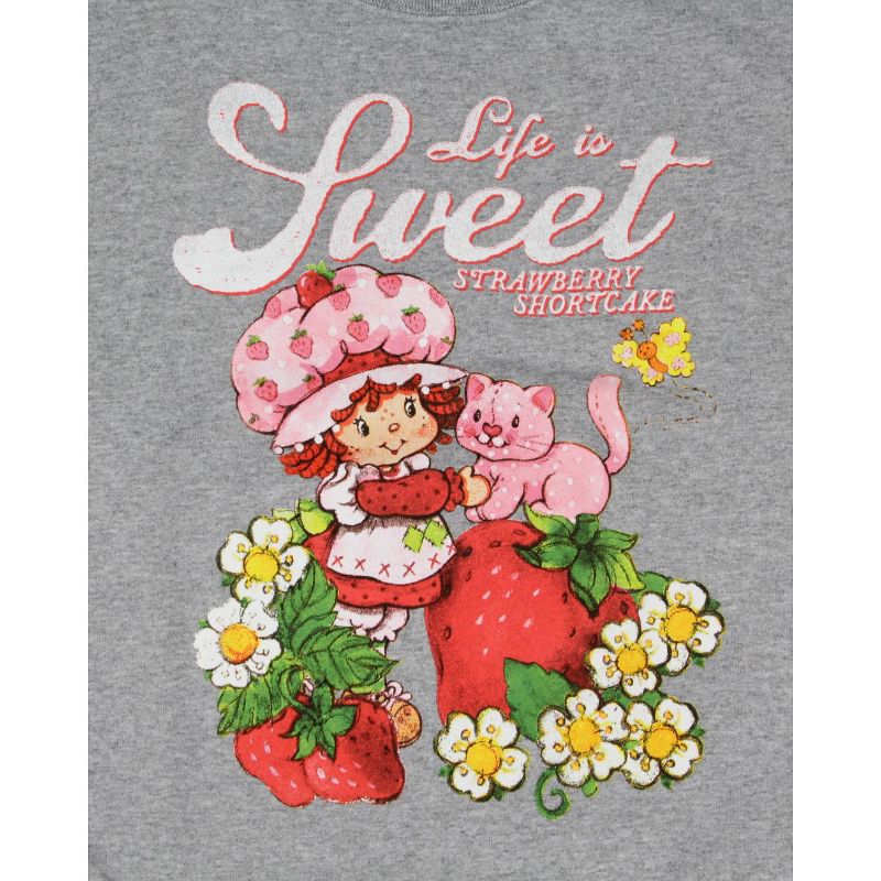 Strawberry Shortcake Women's Life Is Sweet Oversized Crewneck Sweatshirt, 2 of 5