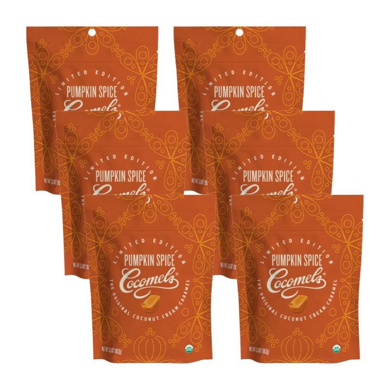 Cocomels Caramel Coconut Cream Pumpkin Spice - Case of 6/3.5 oz, 1 of 3