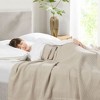 Sapphtopaz Waffle Weave Cotton Blanket, Ultra Soft Breathable Throw Blanket, 90"W x 90"L Cooling Blankets for Bed, Full/Queen Blanket - 4 of 4