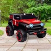 24V Kids Ride on Car-2 Seater, 4WD/2WD Switch, 4x200W Motor, Remote Control,3 Speeds, LED Lights, Safety Belt - 2 of 4
