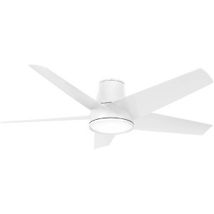 58" Minka Aire Chubby II Flat White LED Hugger Smart Ceiling Fan - 1 of 4