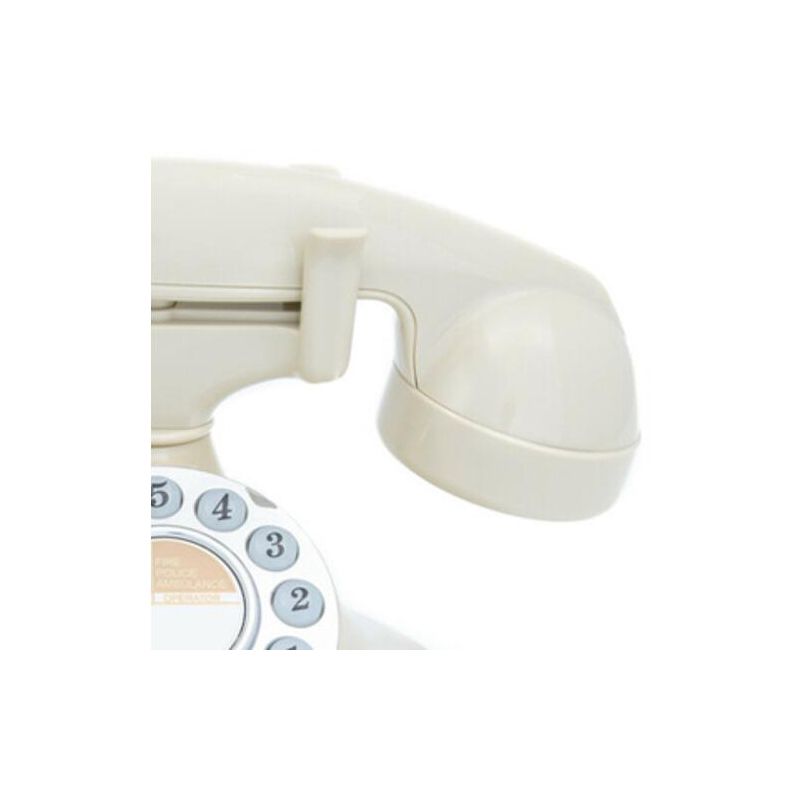 GPO Retro GPOPRLPBCR Pearl Classic Desktop Push Button Telephone - Cream, 3 of 7