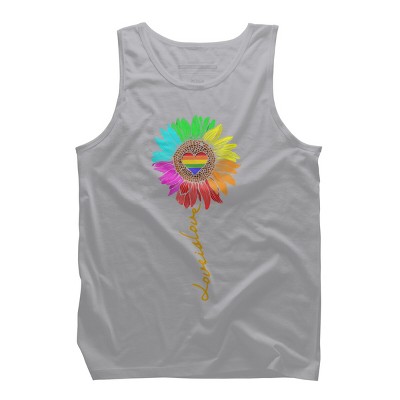 Adult Design By Humans Love Is Love Daisy Rainbow Pride By KangThien Tank Top