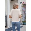 Clearlove Womens Summer Tops Waffle Front Knit Button Down Shirts Short Sleeve Casual Shacket Jacket Dressy Blouses - 4 of 4