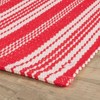 Home Conservatory Ticking Stripe Handwoven Indoor/Outdoor Area Rug - 4 of 4