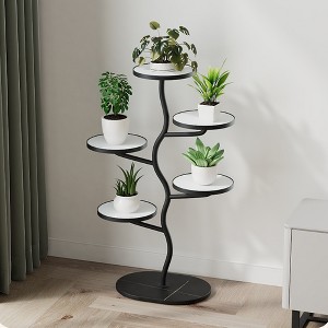 Plant Stand Indoor 5 Tier Plant Stands For 5 Plants Corner Plant Stand Tiered Plant Stands Interleaved Branch Design Tall Planter Holder Shelf - 1 of 4