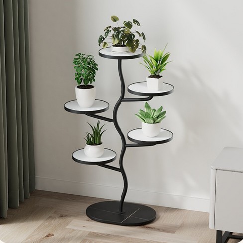 Plant Stand Indoor 5 Tier Plant Stands For 5 Plants Corner Plant Stand Tiered Plant Stands Interleaved Branch Design Tall Planter Holder Shelf - image 1 of 4