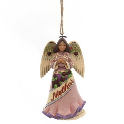 Jim Shore 4.5 Inch Mother Angel Hanging Ornament Christmas Wings Prayer Tree Ornaments