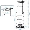 MaseiKar Toilet Paper Holder Stand with Shelf, Bathroom Freestanding Toilet Paper Stand with 4 Rolls Paper - 4 of 4