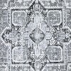 Modern Thin Rug Oriental Floral Carpet Design for Living Room Bedroom Dorm Kitchen Contemporary Decor - Non Slip, Machine Washable - 4 of 4