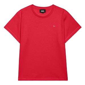 Dalix Womens Lil Smile Lightweight High Waisted Tee - 1 of 4