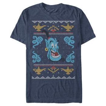 Men's Disney Aladdin Genie Christmas Sweater T-Shirt