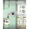 ZACHVO Satin Nickel Entry Door Handle Set – Heavy Duty Reversible Lever with Key for Front Entrance, Bedroom, or Office (1 Pack) - 2 of 4