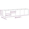 vidaXL Planter Rusty Weathering Steel 78.7"x15.7"x15.7" for Garden Patio Outdoor Space - 3 of 4