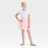 Girls' 'Floral' Tulle Skirt - Cat & Jack™ Peach Orange - 3 of 3
