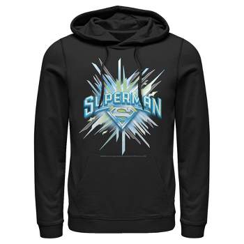 Men's Superman Logo Icicles Pull Over Hoodie : Target