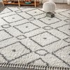 Mercer Shag Plush Tassel Moroccan Geometric Trellis Area Rug - JONATHAN Y - 4 of 4